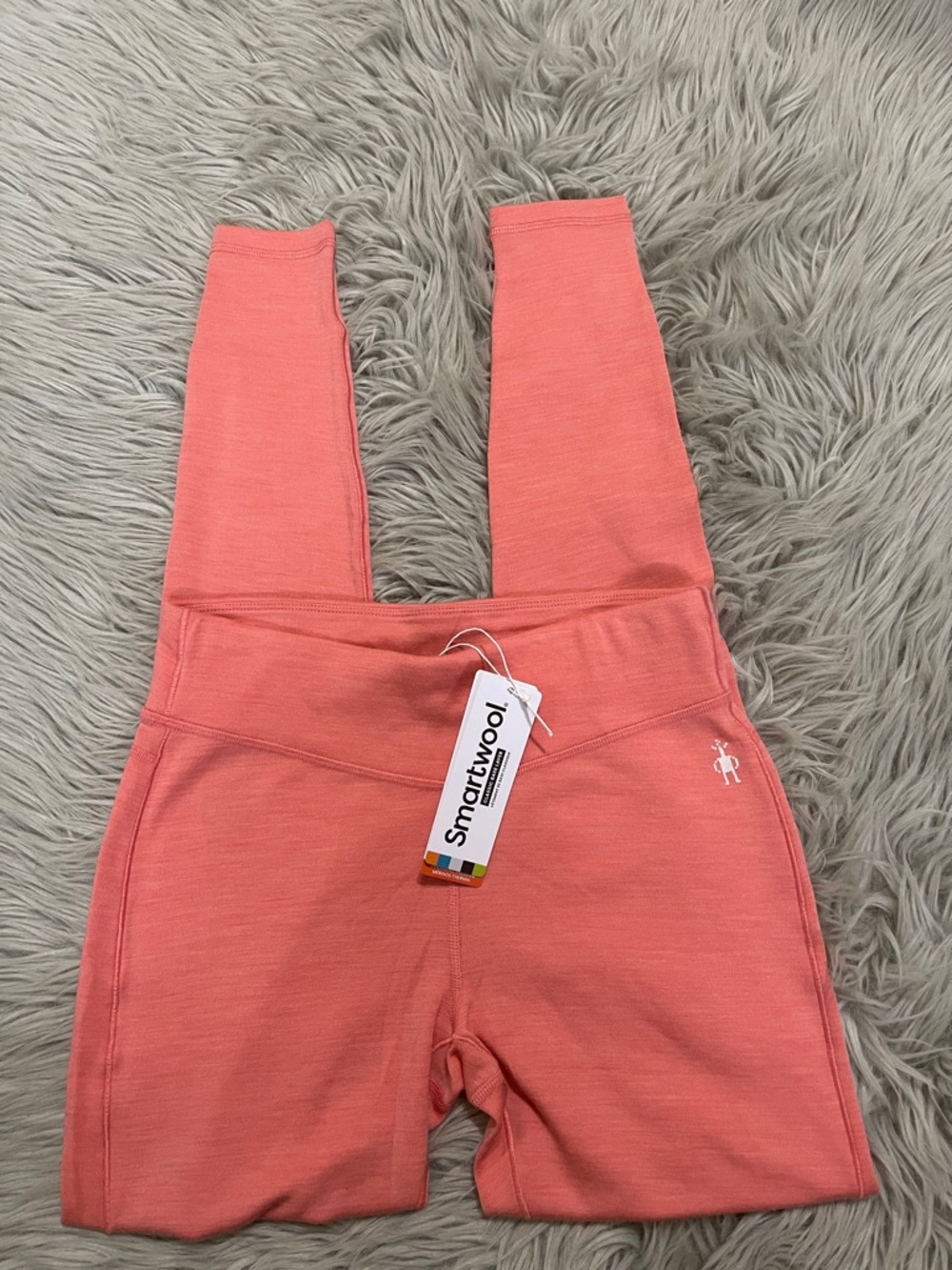 Smartwool sunset coral merino wool layer - Picture 2 of 8